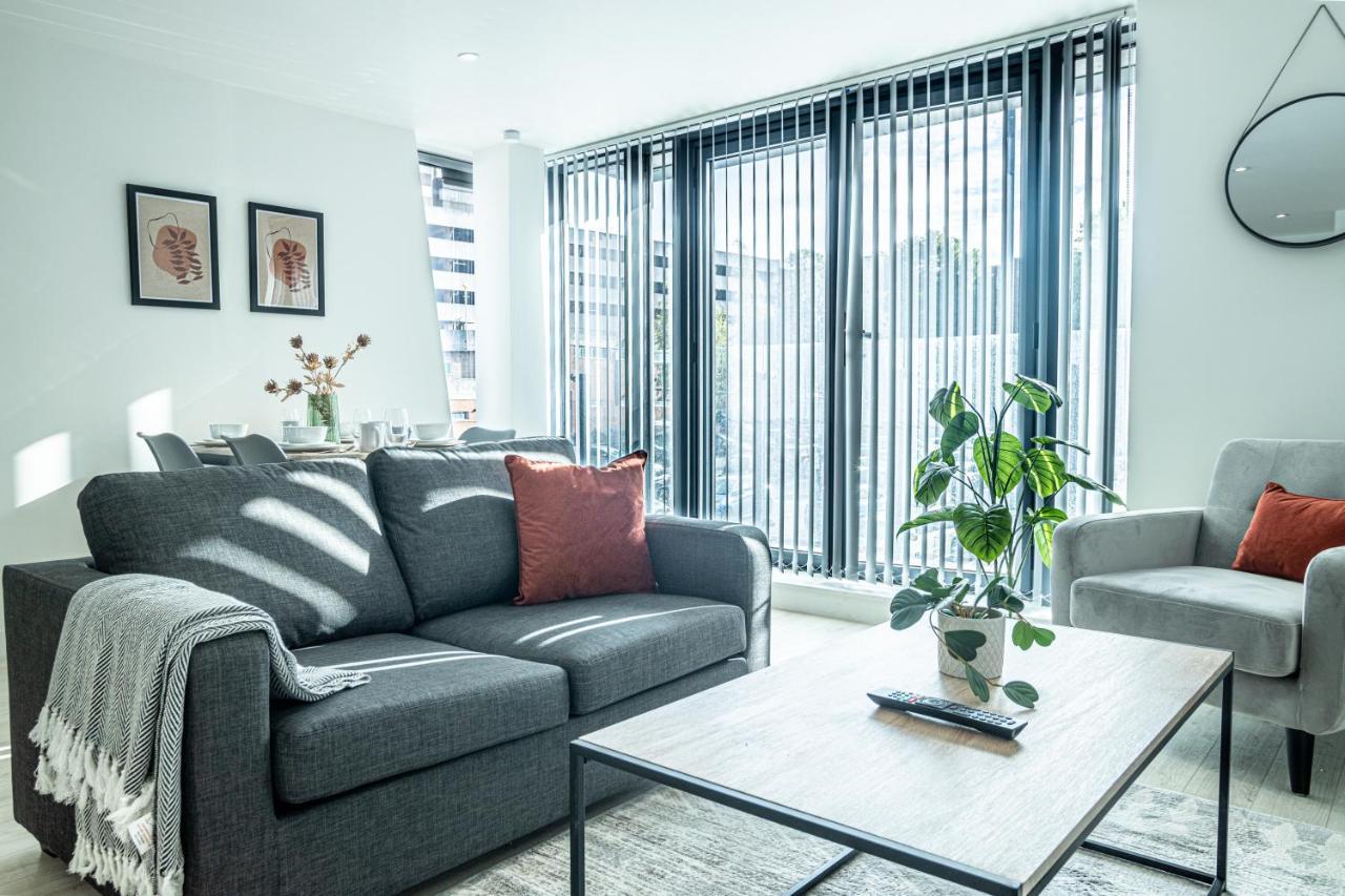 Modern Luxe 1 & 2 Bed Apts Near Granby Plaza By Sojo Stay Leicester Luaran gambar